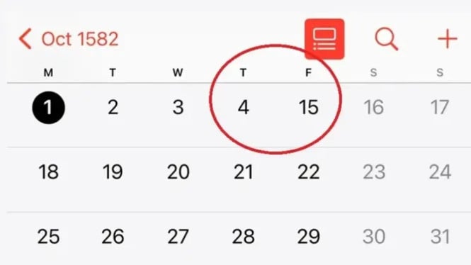 Kenapa di iPhone Tanggal 5–14 Oktober 1582 'Hilang'? Ini Penjelasannya!, Asal-Usul Kalender Julian: Warisan Julius Caesar, Masalah Besar bagi Gereja Katolik: Paskah Jadi Salah Waktu, Tidak Semua Negara Langsung Mengikuti, Mengapa iPhone Menampilkan Ini?, Fakta Unik: Apa yang Terjadi pada Orang yang Lahir di Tanggal "Hilang"?, Kesimpulan: Sejarah yang Tersembunyi di Balik Kalender Digital