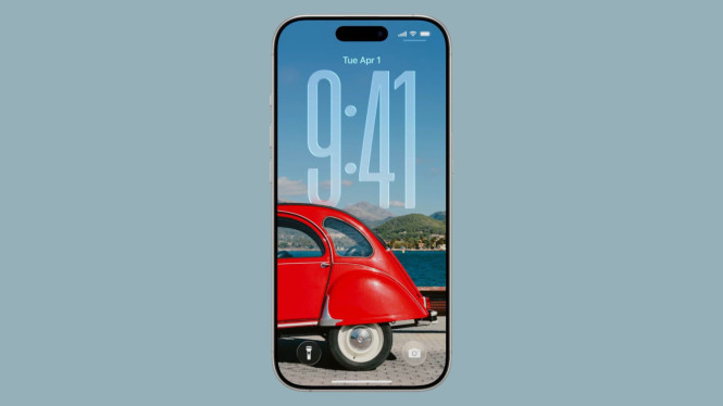 Cara Ubah Ukuran Jam Lock Screen iPhone di iOS 26 Terbaru