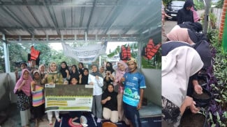 Kegiatan Urban Farming di Bantaran Sungai Ciliwung