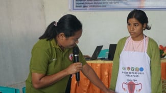 ilustrasi edukasi mengenai reproduksi wanita