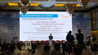 Paparan Industri MICE oleh CEO Krista Exhibitions Daud D. Salim, Investasi Ditargetkan Naik 14 Persen pada Tahun 2026, Industri MICE Menggeliat, Kontribusi Ekonomi Kian Masif, Paparan Industri MICE oleh CEO Krista Exhibitions Daud D. Salim, Rangkaian Pameran di Tahun 2026 untuk Dorong Investasi
