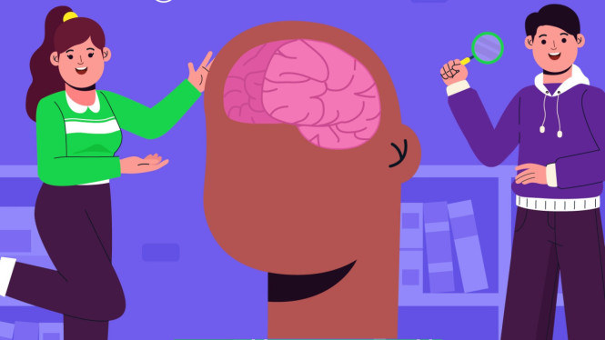Ilustrasi Otak dan Mood di hari Senin