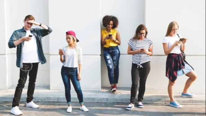 Ilustrasi Gen Z kerja