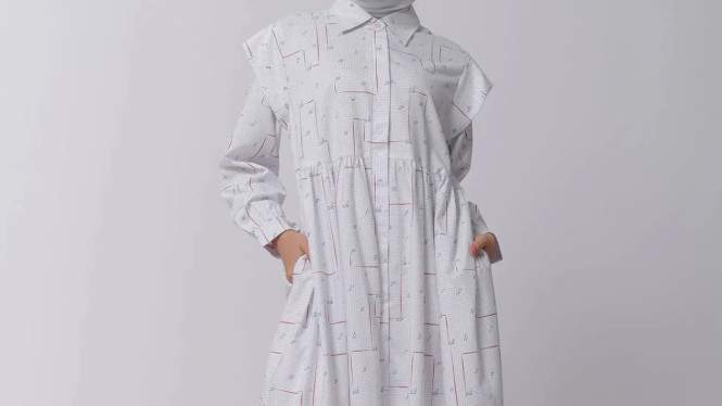 Ilustrasi gamis adem