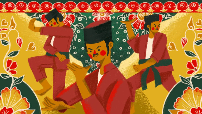 Ilustrasi gambar si pitung, Perjuangan Melawan Ketidakadilan, Legenda dan Kesaktian Si Pitung, Daya Tarik Wisata Rawa Belong dan Warisan Si Pitung, Pengaruh Budaya dan Warisan Si Pitung