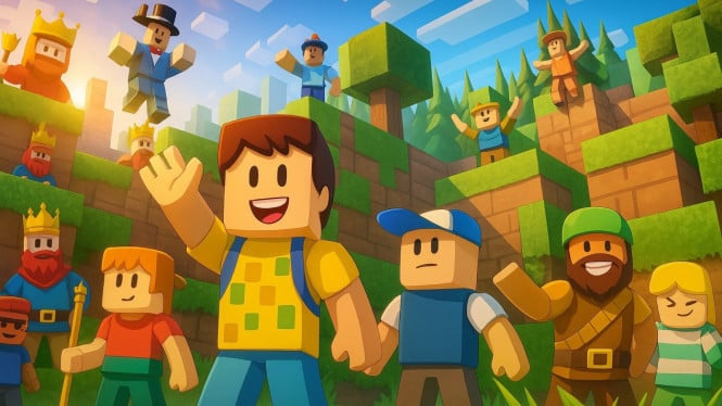 Ilustrasi game Roblox, Apa Itu Roblox dan Mengapa Populer?, Potensi Risiko Roblox bagi Anak-Anak, Tips Keamanan untuk Orang Tua, Manfaat Roblox dengan Pengawasan yang Tepat