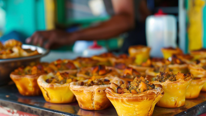 Street food di Manila, Filipina.