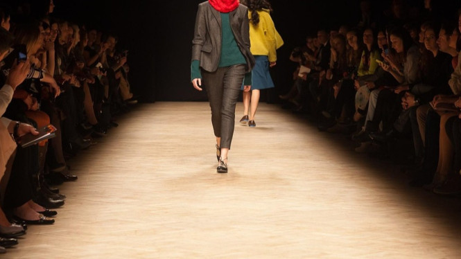 Ilustrasi fashion show