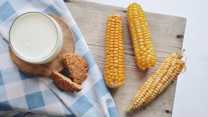 Ilustrasi corn milk