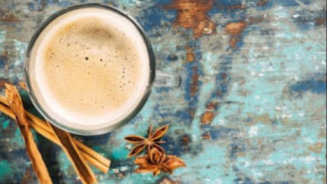 Ilustrasi chai latte