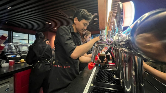 Penyajian draft coffee di Tanamera
