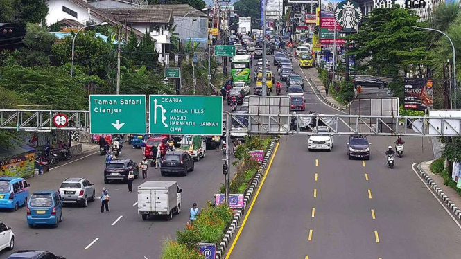 Car Free Night di Puncak Bogor Berlaku Malam Ini