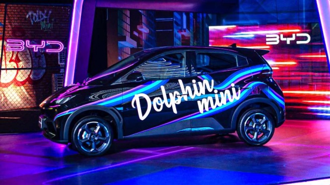 Tampilan BYD Dolphin Mini yang Terdaftar di Indonesia