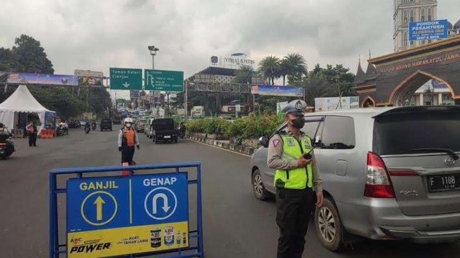 Jadwal Ganjil Genap Puncak Hari Ini