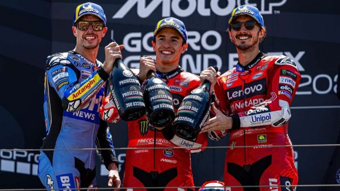 Panas, Level Marc Marquez Dinilai Lebih Tinggi dari Bagnaia