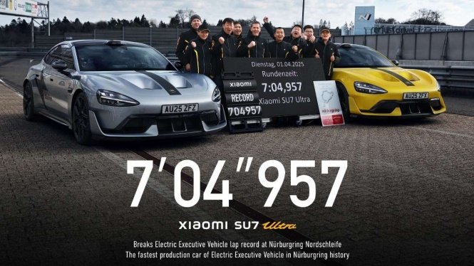 Xiaomi SU7 Ultra Pecahkan Rekor Nurburgring
