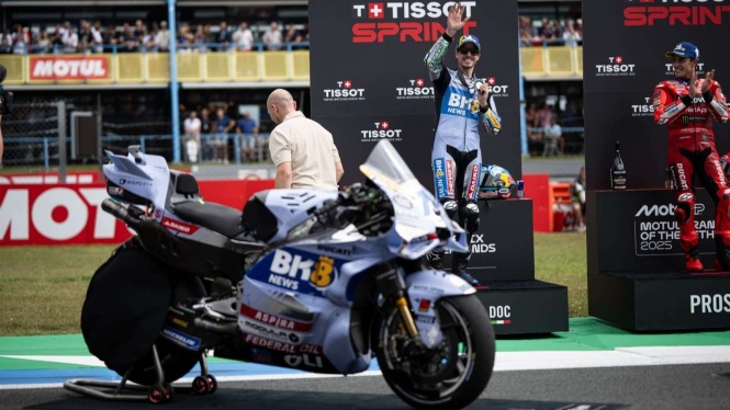 Alex Marquez Puas Hanya Podium di Sprint Race MotoGP Belanda 2025 Alex Marquez Puas Hanya Podium di Sprint Race MotoGP Belanda 2025