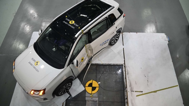 Tes Tabrak Aion V Setir Kiri, Bintang Lima dari Euro NCAP Tes Tabrak Aion V Setir Kiri, Bintang Lima dari Euro NCAP