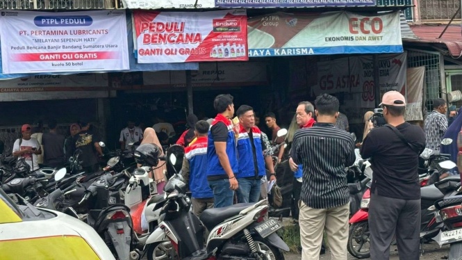 Pertamina Lubricants Bantu Korban Banjir Sumatera, Ada Oli Gratis Pertamina Lubricants Bantu Korban Banjir Sumatera, Ada Oli Gratis