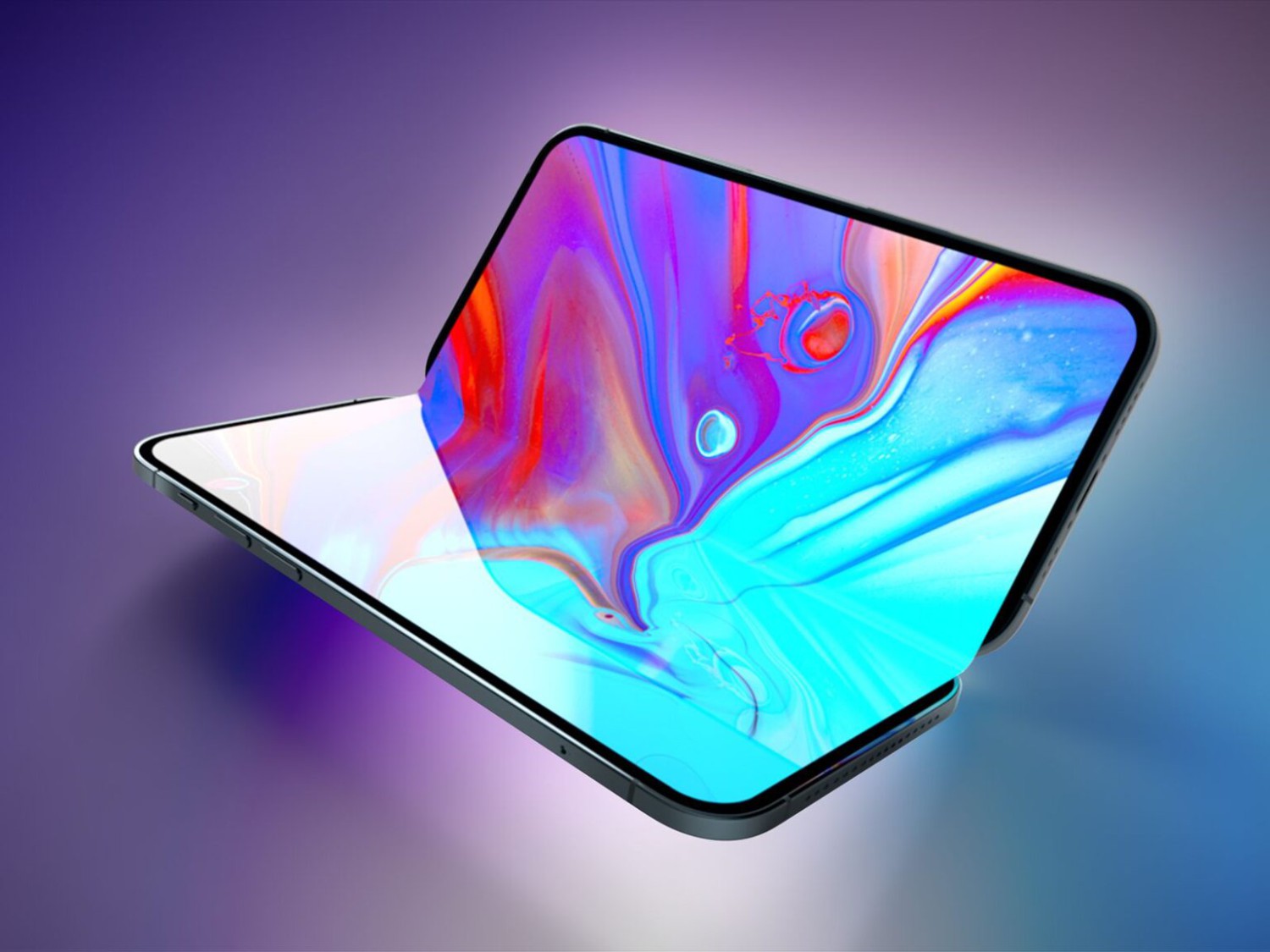 Ilustrasi HP lipat Samsung terbaru