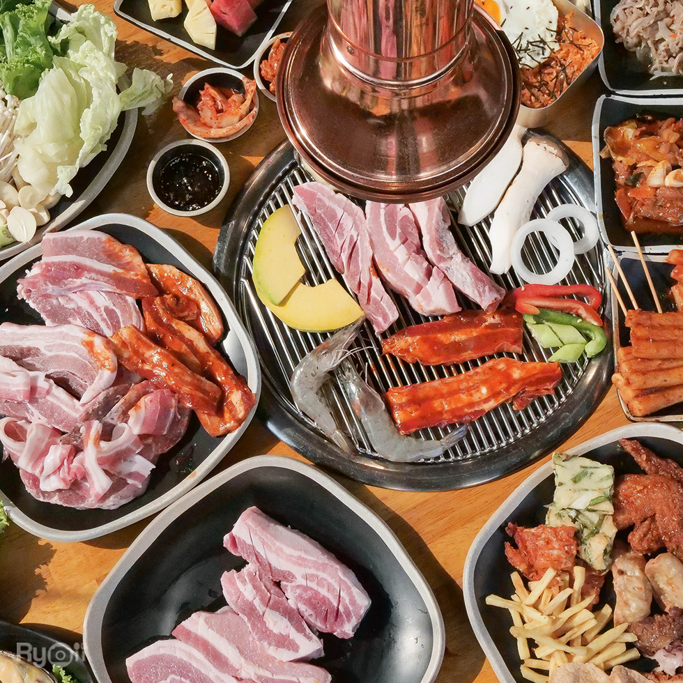 Gamsa_aree, Hana Korean BBQ, Yoon's Kitchen, Nene Korean BBQ Buffet, Kim's bbq, Saemaeul Thailand, Drum BBQ, Factory Buffet, GoGi SeKi, Seoul BBQ, Nammaejipthailand, The Tongkeungui, Seoul Garden, Kwang Han Roo, Jeju BBQ 제주 บุฟเฟ่ต์ปิ้งย่างเกาหลี, Palsaik Thailand, Kokinaemsae