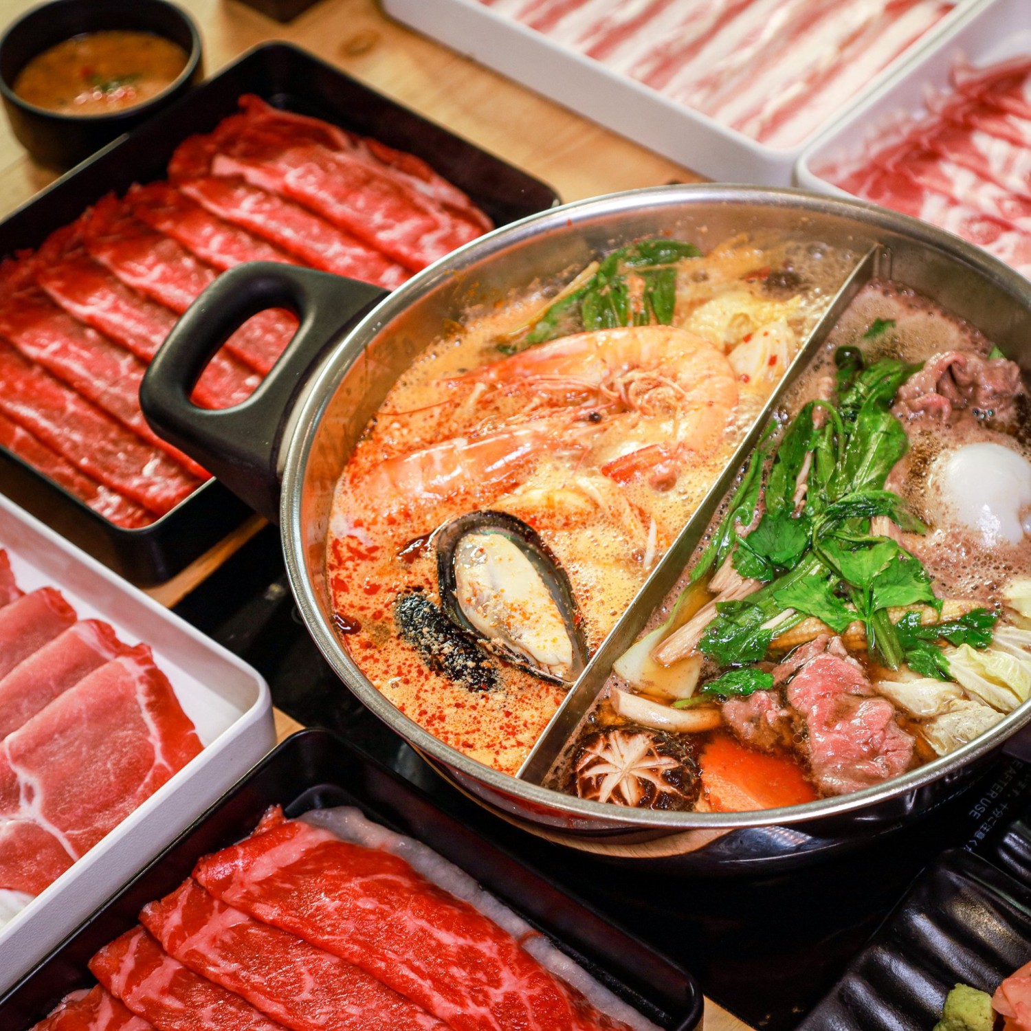 Shabu Square, Shabu-Suki, Penguin Eat Shabu, Neo Suki, Shabu Chain, RUN SHABU RUN, Yuzu Suki ゆずすき mega bangna