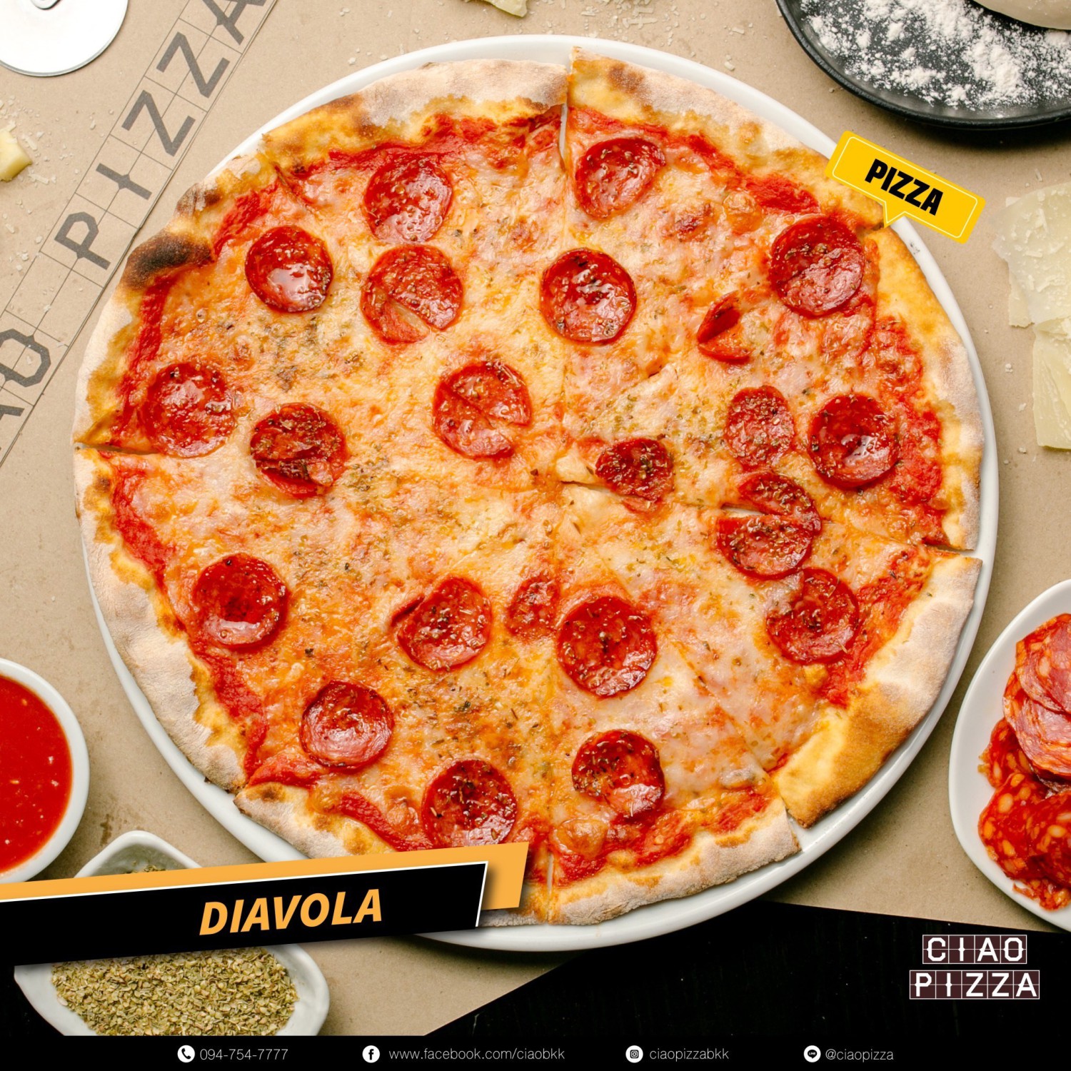 Pizzeria Limoncello, เชฟถนอม, กลมกล่อม BY CHEF AKE, Ciao Pizza, Pizza Aroy, Pizza Massilia, Grazie Pizzeria, The Garden Dough, Lanta Pizzeria, Mama Dolores, PizzaPazza, Dressage Horse Café, Pizzazo, Shelter Pizza พิซซ่าเตาถ่าน