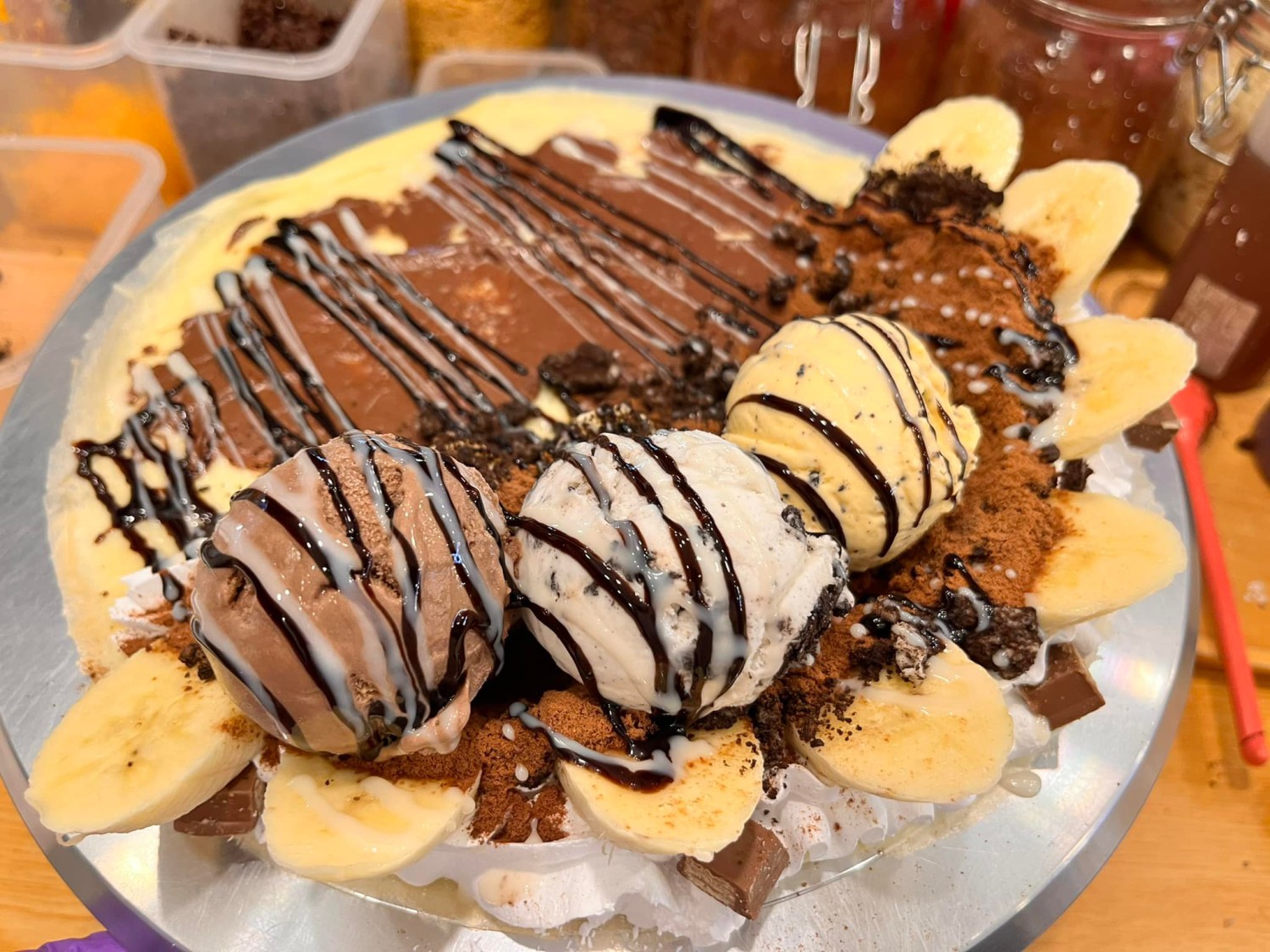 Phumjai Crepe • ภูมิใจเครป, เครปเย็นโครตไส้ ตลาดอินดี้ปิ่นเกล้า, เครปบุฟเฟต์ สายไหมอเวนิว, ร้านป้านายเครปเย็น I creamy crepe, เครปเย็น หน้าวัง, เครปเย็น โทสต์ ร้านป้อนคำหวาน กรู๊ฟมาร์เก็ต, YOTHA CREPE, เครปสมหวัง, Olino Crepe &amp; Tea