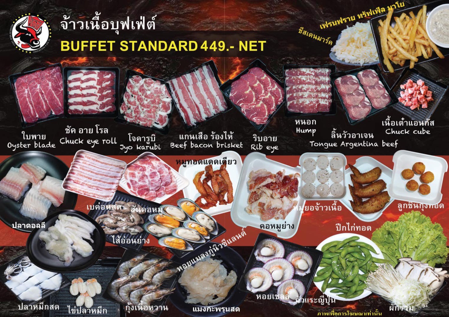 อร่อยติ่มซำ สุกี้สไตล์ฮ่องกง, Happy Suki, จ้าวเนื้อ บุฟเฟ่ต์ เนื้อย่างกระทะร้อน, โชคชัย 4 ปากซอย 33, กังนัม บุฟเฟ่ต์เกาหลี, Lucky BBQ, Nene Korean BBQ Buffet, ซูวอนซองบาร์บีคิว, ตั้งเตา หมูกระทะบุฟเฟ่ต์เลี่ยงเมืองนนท์, คุณเปิ้น หมูกระทะ