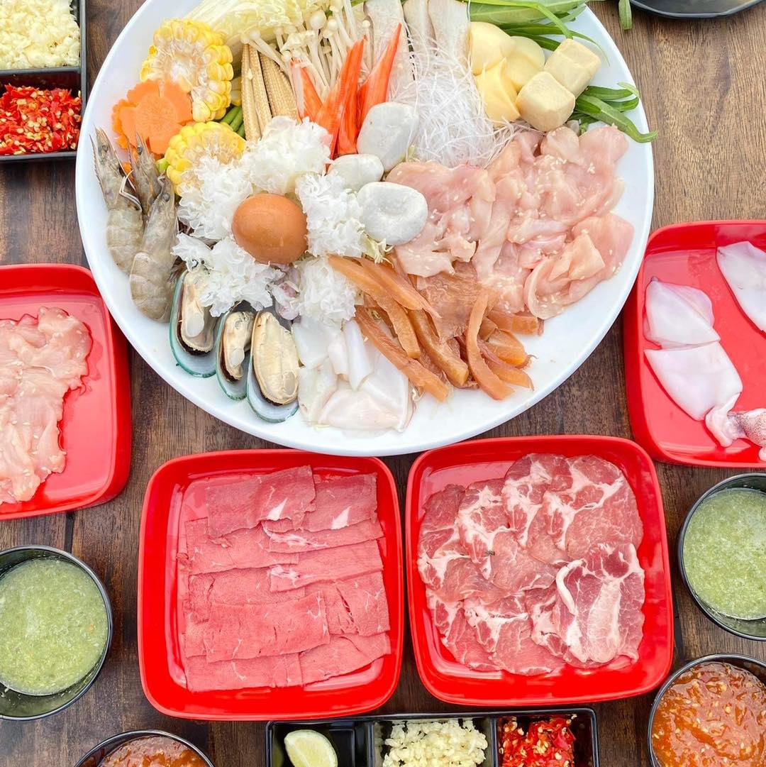 Everyday mookrata &amp; cafe, นั่งปิ้ง หมูกระทะ, Sky grill หมูกระทะ, อารียา หมูกระทะ สาขา 3 รูฟท็อป, หมูกระทะคนรวย, หมูหมึกกุ้ง, Bargyuu, ปิ้งเนย บุฟเฟ่ต์ปิ้งย่างกระทะร้อน อโศก on-the-roof