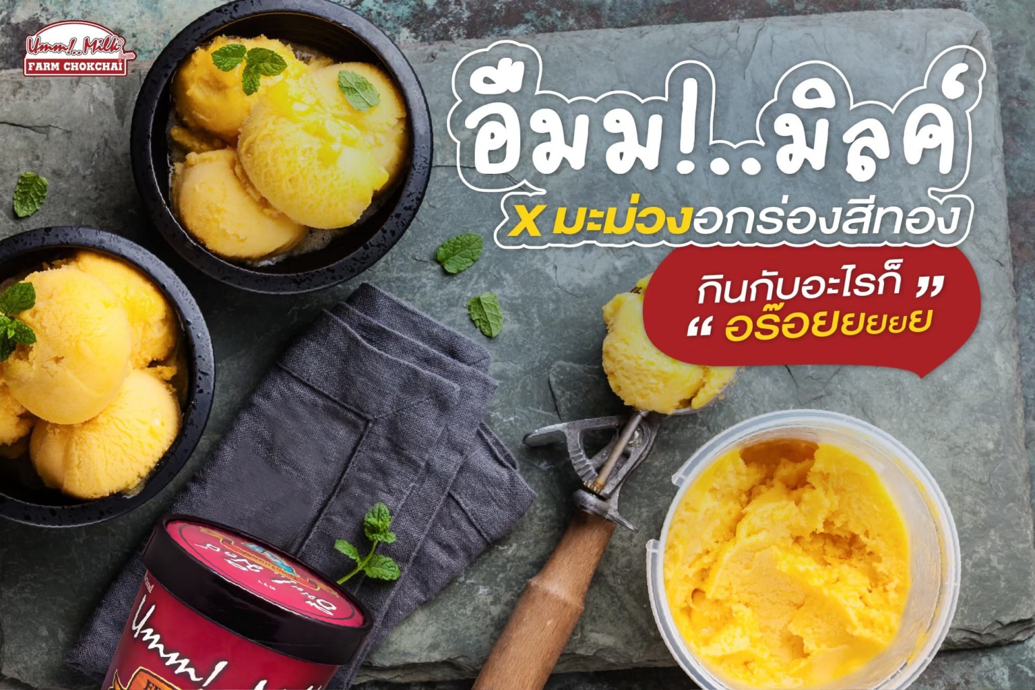 ฮงฮวด, อำนวยไอศกรีม, ไผ่ทองไอสครีม, มหาชัยไอศกรีม, ไอศกรีมทิพย์รส, Thai Royal icecream, Umm! Milk