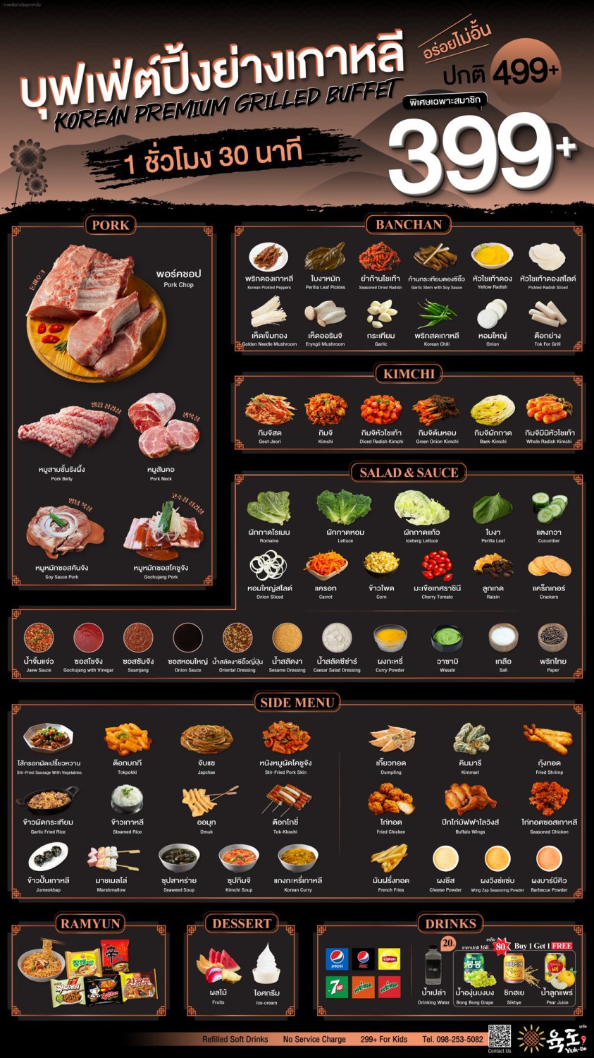 Bornga Thailand, สาขา Siam Discovery, รสดีเด็ด by นพ, AKA Japanese Restaurant, Sindosegi Thailand, Gyu kaku Thailand, The Tongkeungui, Yuk-Do