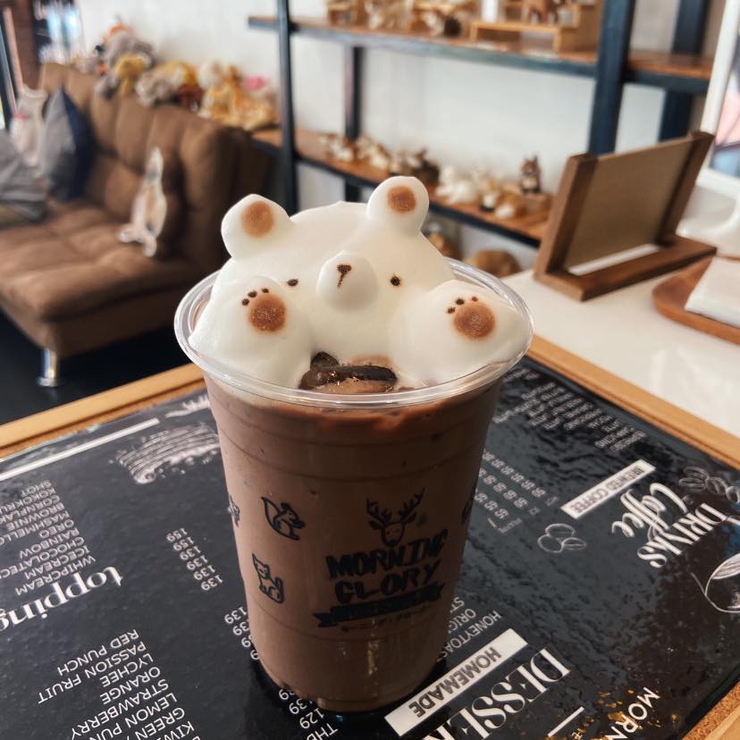 Pransuk, Khagee sriracha cafe, Manga Coffee & Craft, Morning Glory Cafe, สาขาศรีราชา