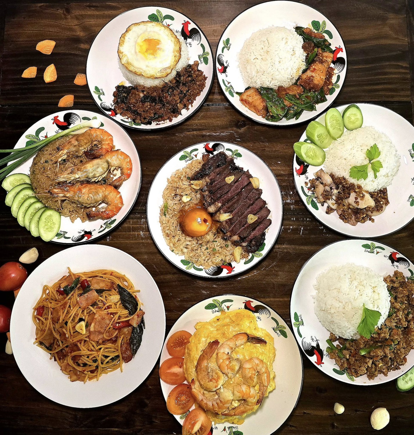 ครัวมายโฮม, กระทะ Kitchen, มอร์นิ่งอุบลฯ, ลาบคุณแหม๋ว, อินโดจีน, ชมจันทร์, ข้าวต้มสันติ โภชนา, หงษ์ฟ้าภัตตาคาร