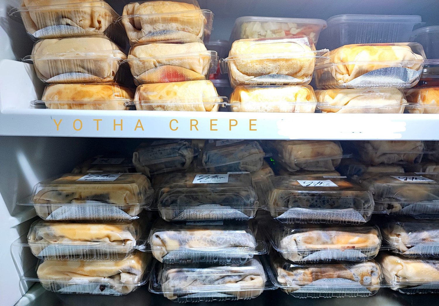 Phumjai Crepe • ภูมิใจเครป, เครปเย็นโครตไส้ ตลาดอินดี้ปิ่นเกล้า, เครปบุฟเฟต์ สายไหมอเวนิว, ร้านป้านายเครปเย็น I creamy crepe, เครปเย็น หน้าวัง, เครปเย็น โทสต์ ร้านป้อนคำหวาน กรู๊ฟมาร์เก็ต, YOTHA CREPE, เครปสมหวัง, Olino Crepe &amp; Tea