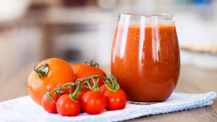 Ilustrasi jus tomat, 1. Resep jus semangka, 2. Resep jus jambu biji, 3. Resep jus tomat, 4. Resep jus buah campuran, 5. Resep jus lidah buaya