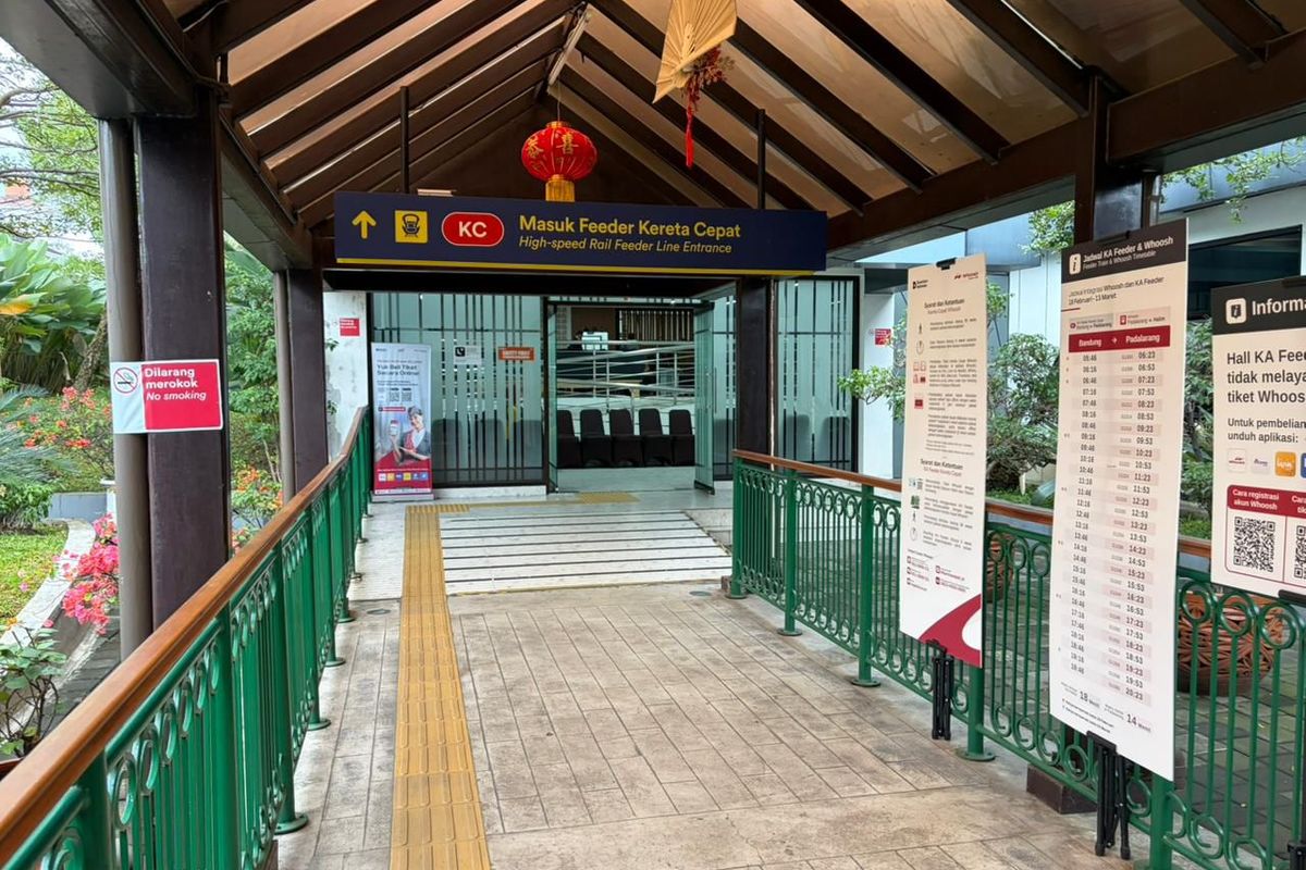 Whoosh, Maret 2026, Naik KA Feeder Whoosh di Stasiun Bandung Pindah ke Sisi Barat