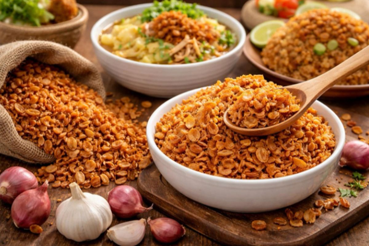 bawang goreng, Nion Nion, Rahasia Masakan Lebih Gurih dengan Bawang Goreng Renyah Nion Nion, Kenapa bawang goreng jadi pelengkap favorit banyak masakan?, Mengenal bawang goreng Nion Nion, Pilihan grade sesuai kebutuhan, Cocok untuk rumah tangga hingga bisnis kuliner, Produk yang selalu tersedia dan mudah didapat