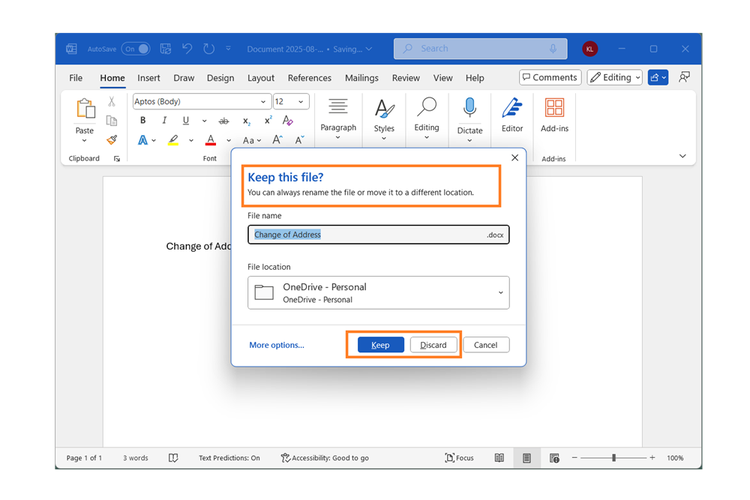 microsoft, dokumen, Aplikasi, Microsoft Word, Dokumen Word yang Sedang Diketik Kini Tersimpan Otomatis di Cloud
