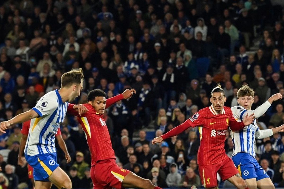 Liverpool, Arne Slot, Premier League, Brighton, Hasil Liga Inggris, Brighton Vs Liverpool, hasil Brighton Vs Liverpool, skor Brighton vs Liverpool, Kata Arne Slot Usai Skor Brighton Vs Liverpool 3-2