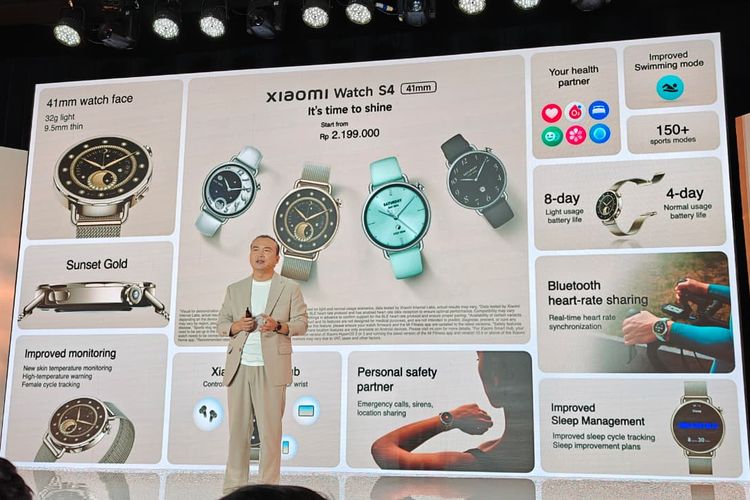 Xiaomi, smartwatch, Xiaomi Watch S4 41mm, Harga Xiaomi Watch S4 41 mm, Spesifikasi Xiaomi Watch S4 41 mm, Smartwatch Xiaomi Watch S4 41mm Rilis di Indonesia, Lebih Ringkas Harga mulai Rp 2 Jutaan