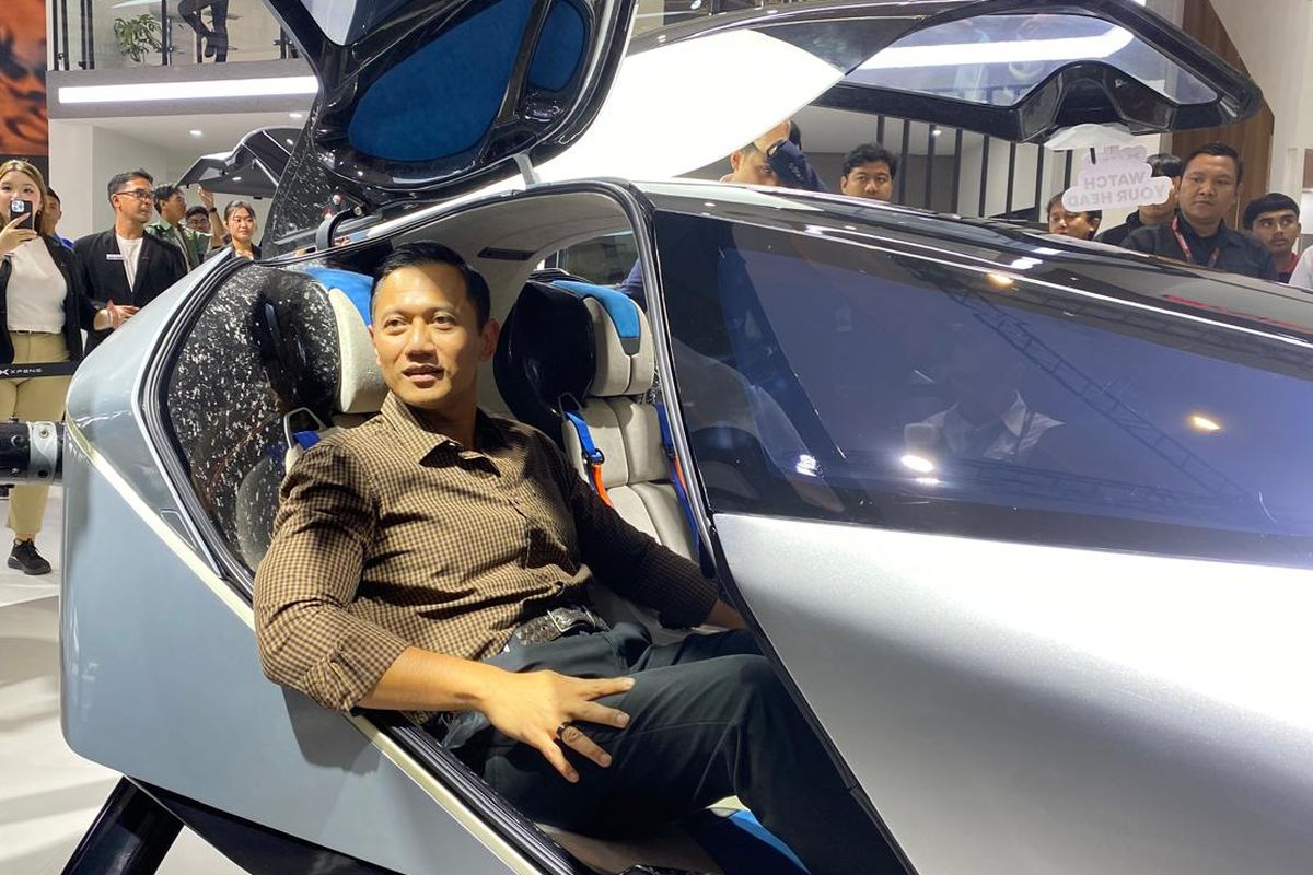 mobil terbang, Xpeng, IIMS, IIMS 2026, Menteri AHY Bicara Potensi Mobil Terbang Xpeng untuk Situasi Darurat