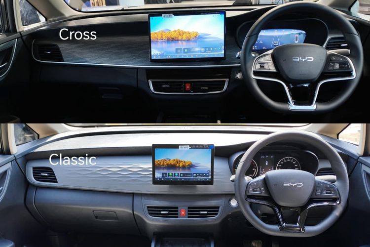 M6 DM, BYD M6 DM, Ulik Perbedaan BYD M6 DM Classic dan Cross, Tampilan sampai Baterai