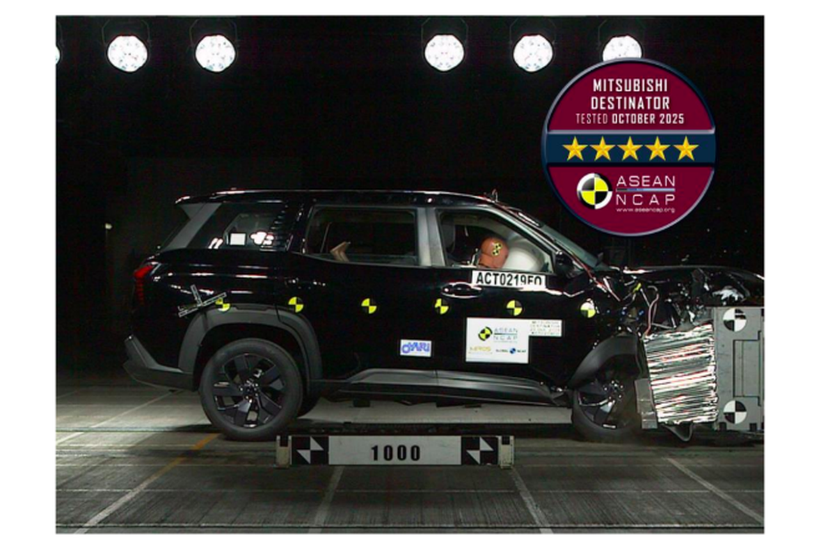 ASEAN NCAP, Mitsubishi, Destinator, Mitsubishi Destinator, Mitsubishi Destinator Raih Hasil Tertinggi Uji Tabrak ASEAN NCAP