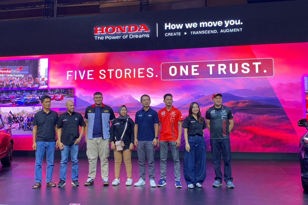 Honda, IIMS 2026, kepercayaan, Five Stories. One Trust: Pengalaman Nyata Pengguna Honda, Doni Raditya dan WR-V, Rukmanawati dan BR-V, Tiar Prasetyo dan Tim HRI, Alvin Bahar 
