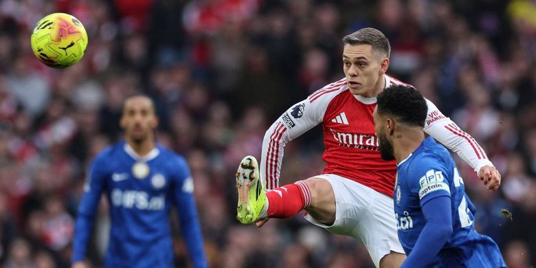 Liga Inggris, Arsenal, Chelsea, Arsenal vs Chelsea, William Saliba, HT Skor Arsenal Vs Chelsea 1-1, Dua Gol Lahir dari Skema Sepak Pojok