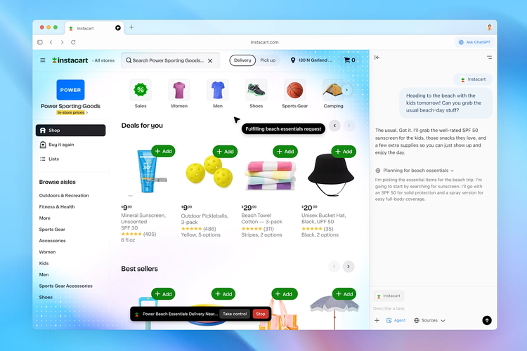 browser, atlas, chatGPT, OpenAI, chatgpt browser, OpenAI Rilis Atlas, Web Browser AI Bertenaga ChatGPT