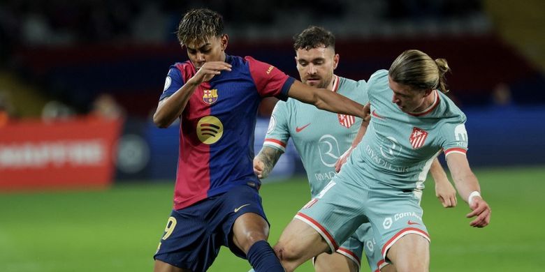 Copa del Rey, Barcelona, Atletico vs Barcelona, Atletico Madrid, Hansi Flick, Atletico, Prediksi Skor Atletico Vs Barcelona di Semifinal Copa del Rey 2025-2026