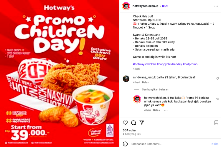 Hari Anak Nasional 2025, promo Hari Anak Nasional 2025, promo JCO, hari anak nasional 2025, promo makanan Hari Anak Nasional 2025, promo Marugame Udon, 5 Promo Makanan Hari Anak Nasional 2025: JCO, Marugame Udon, hingga Subway