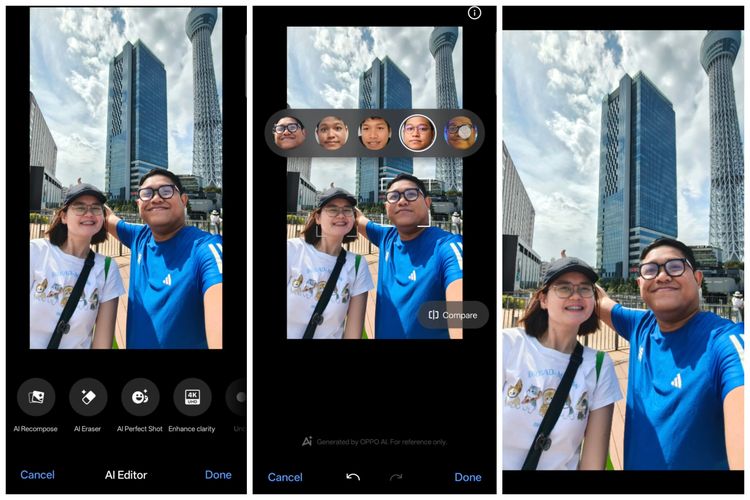 jepang, tokyo, AI Eraser, oppo reno 14 pro 5g, Tokyo Game Show 2025, AI Recompose, AI Perfect Shot, 3 Fitur AI Oppo Reno 14 Pro 5G Buat Bikin Foto di Jepang Makin Estetik
